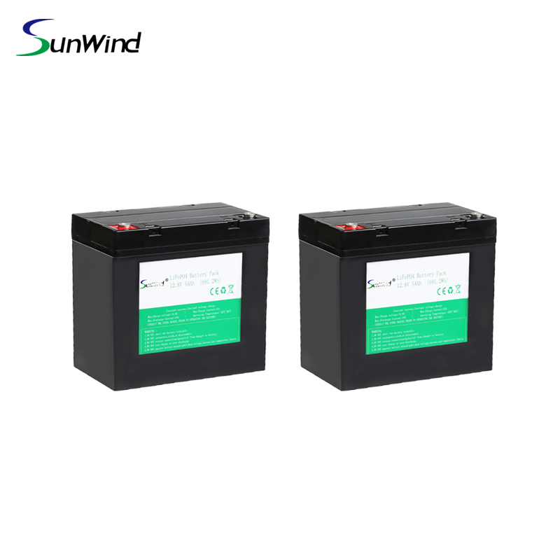 Solar Energy 12.8V 12V 54Ah Lifepo4 Lithium Battery